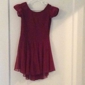 Kids dance leotard with skirt.